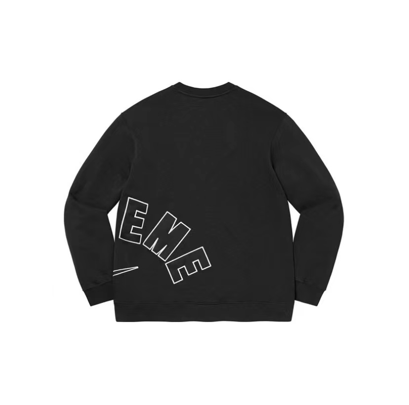 Men's Coat Hook Embroidery Sweatshirt O-neck Loose Tops Streetwear Skateboard HipHop EU SIZE