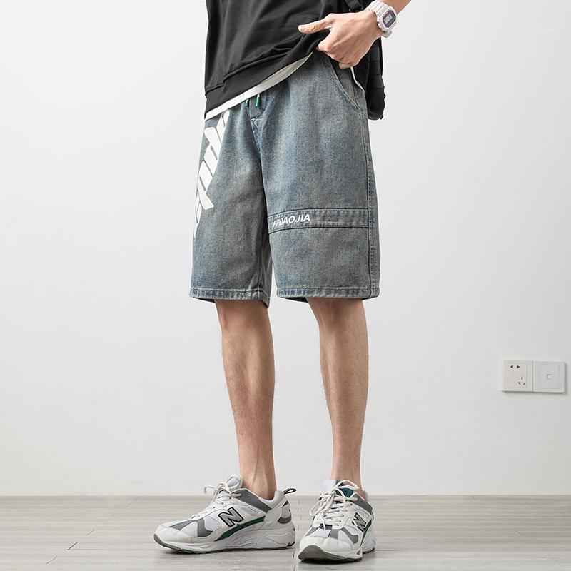 Mens Regular Letter Print Blue Jeans Shorts For 2022 Summer Fashion Clothes Teen Loose Straight Leg Short Denim Pants Streetwear Men's, Light-blue
Mens Regular Letter Print Blue Jeans Shorts For 2022 Summer Fashion Clothes Teen Loose Straight Leg Short Denim Pants Streetwear Men's, Light-blue