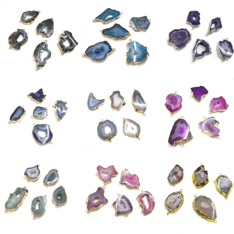 Pendant Necklaces Natural Onyx Charms Pendants Irregular Agat Crystal Stone Quartz Connectors DIY Fit Bracelets Jewelry MakingPendant 
Pendant Necklaces Natural Onyx Charms Pendants Irregular Agat Crystal Stone Quartz Connectors DIY Fit Bracelets Jewelry MakingPendant
