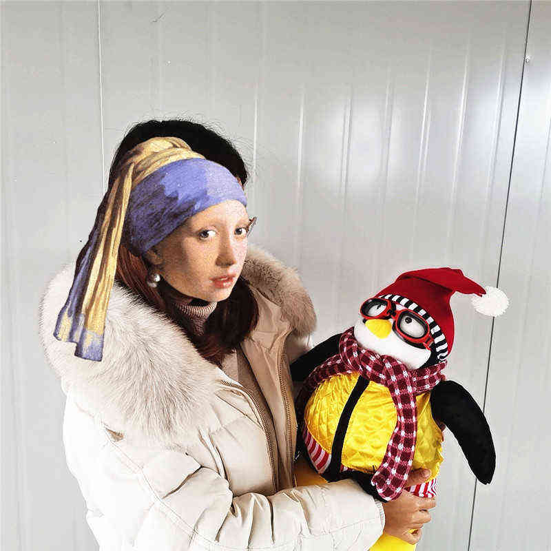 47/27CM Cute Serious Friends Joey's Friend HUGSY Plush PENGUIN Rachel Stuffed Animal Doll for Kids Birthday Gift G220419