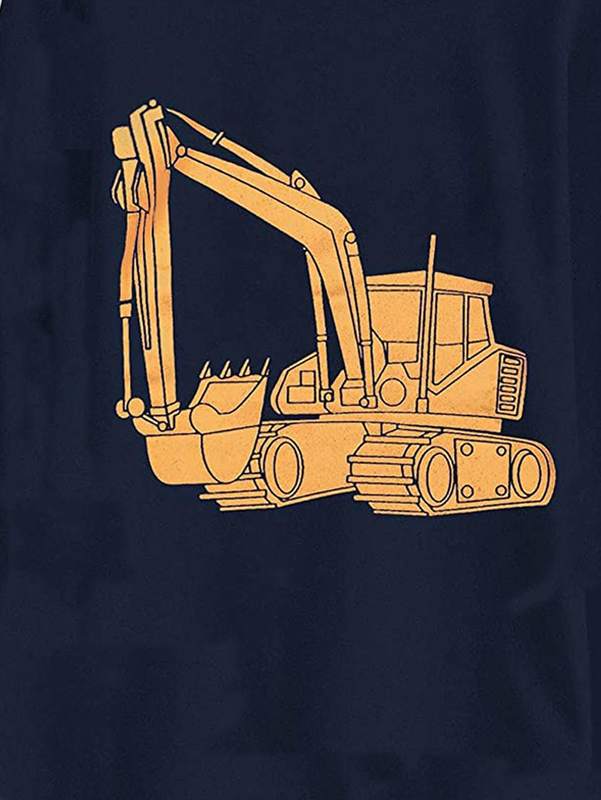Toddler Boys Excavator Print PJ Set SHE