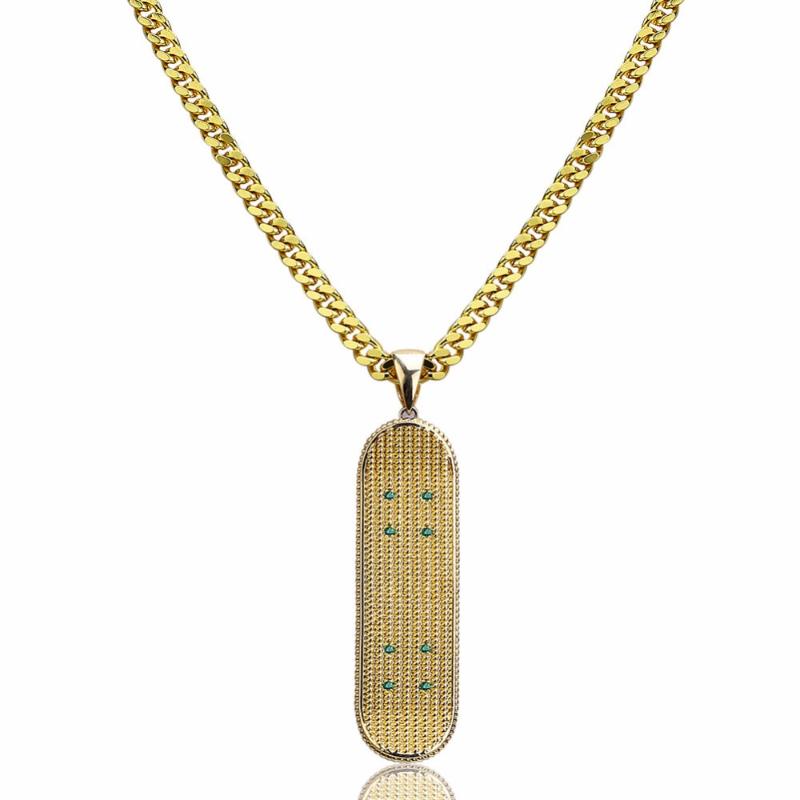 Pendant Necklaces Men Women Hip Hop Skateboard Pendants Gold Color Rhinestone CZ Stone Bling Out Fashion Rapper Sport JewelryPendant Pendant
Pendant Necklaces Men Women Hip Hop Skateboard Pendants Gold Color Rhinestone CZ Stone Bling Out Fashion Rapper Sport JewelryPendant Pendant
