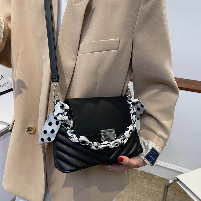 HBP Women Lady Messenger Bags Big Pattern Satchel Genuine Leather Shoulder Bag Chain Handbags Men Purse Small Brown Red Black