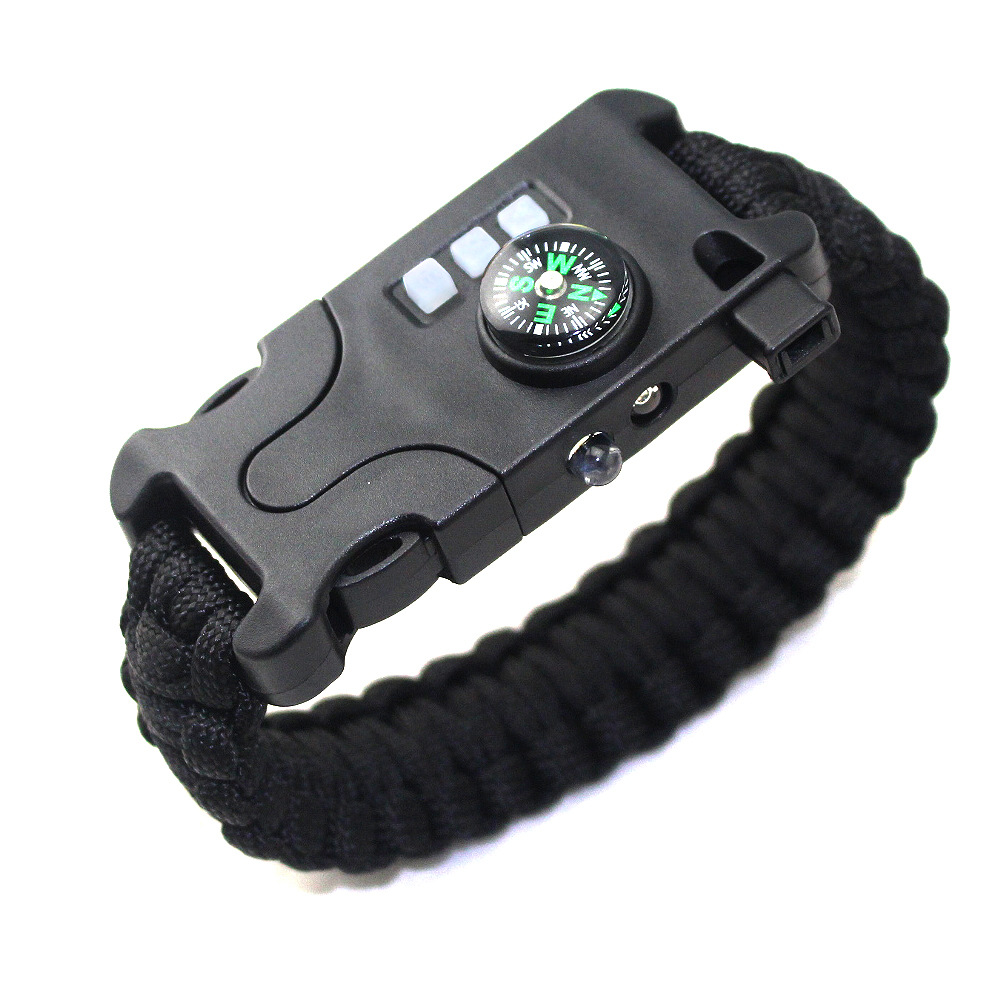 outdoor multifunction light cord Survival paracord bracelet 3.7V 120mAh Laser Infrared SOS LED Flashlight UV Lamp Compass Emergency Gear Kit Rescue Whistle Mirror
outdoor multifunction light cord Survival paracord bracelet 3.7V 120mAh Laser Infrared SOS LED Flashlight UV Lamp Compass Emergency Gear Kit Rescue Whistle Mirror