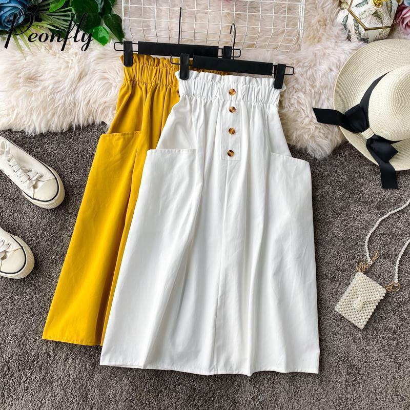 Skirts PEONFLY Summer Women 2022 Mid Calf Korean Elegant Button High Waist Skirt Female A Line School Yellow Blue, Black
Skirts PEONFLY Summer Women 2022 Mid Calf Korean Elegant Button High Waist Skirt Female A Line School Yellow Blue, Black