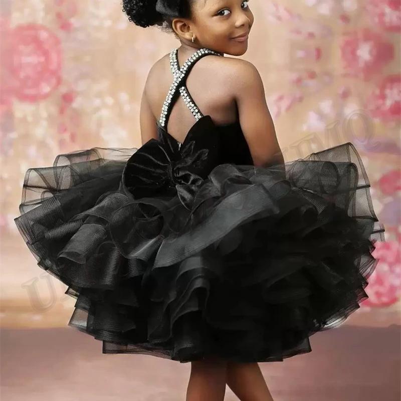 Girl's Dresses Black Sexy Cross Back Flower Girl Dress Crystals Beads Toddler Birthday Teen Wedding Party Fashion Show First CommunionGirl's
Girl's Dresses Black Sexy Cross Back Flower Girl Dress Crystals Beads Toddler Birthday Teen Wedding Party Fashion Show First CommunionGirl's
