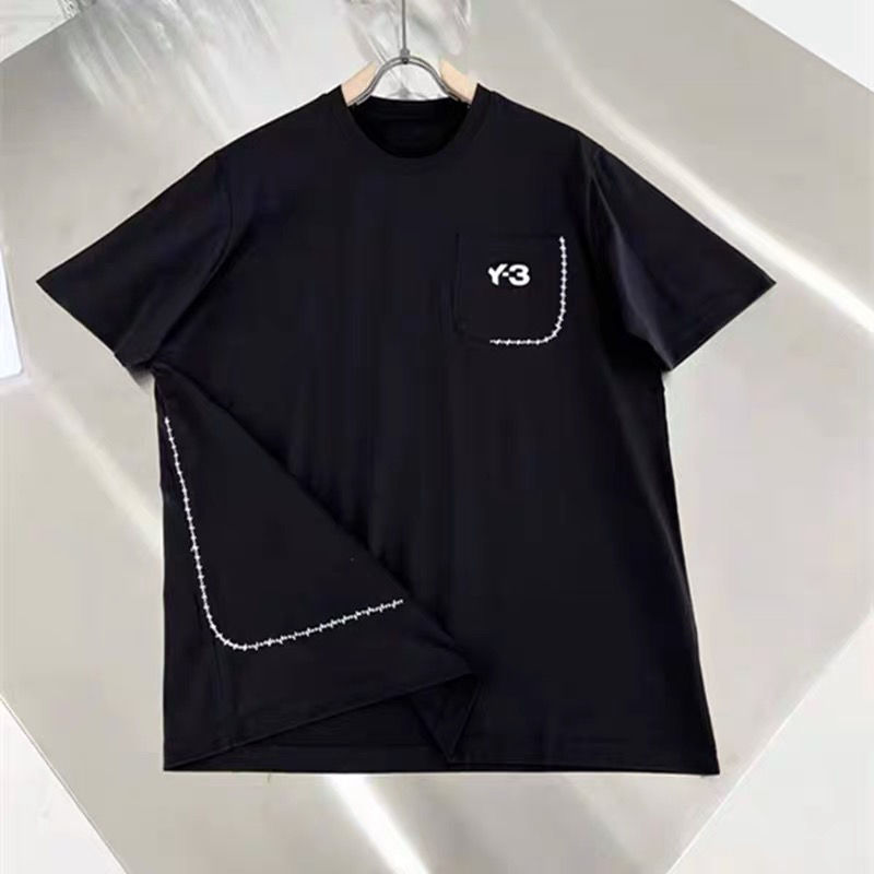 mens and women tees Pocket Hem Embroidery Thread Short Sleeve T-Shirt y3 Letter Crew Neck t shirts, White
mens and women tees Pocket Hem Embroidery Thread Short Sleeve T-Shirt y3 Letter Crew Neck t shirts, White