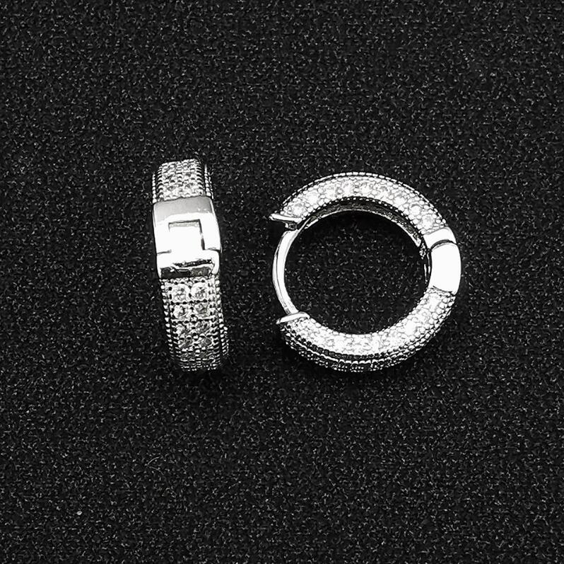 Choucong Hip Hop Vintage Jewelry Ear Cuff 925 Sterling Silver Pave White Sapphire CZ Diamond Gemstones Party Fine Women Wedding Clip Earring For Lover