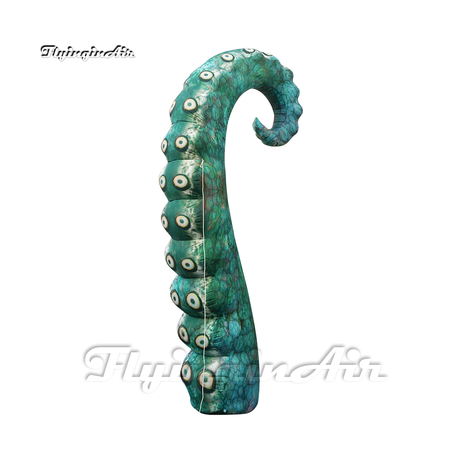 Personalized Inflatable Octopus Sucker-bearing Arms Simulated Green Air Blow Up Squid Tentacle Balloon For Concert Stage Decoration