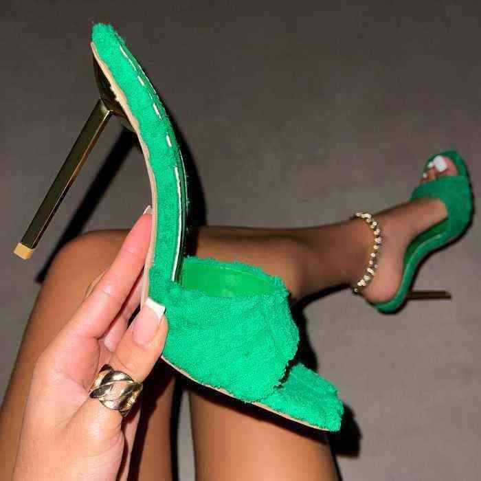 Women Slippers Dress Shoes Sandals 2022 Cotton Classic Square Toe High Heels Fashion Roman 220606 220616, Green
Women Slippers Dress Shoes Sandals 2022 Cotton Classic Square Toe High Heels Fashion Roman 220606 220616, Green