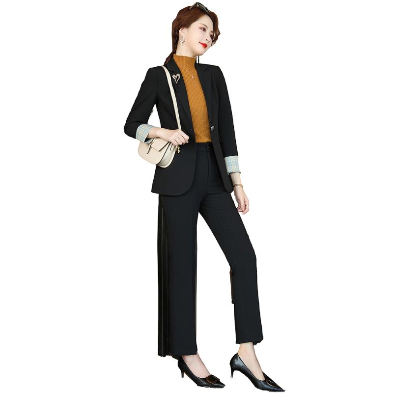 Women' Two Piece Pants 2022 White Wine Suit 2 Pieces Set Formal Elegant Ladies OL Blazer Female Jacket + Trousers Plus Size -4XL, Black
Women' Two Piece Pants 2022 White Wine Suit 2 Pieces Set Formal Elegant Ladies OL Blazer Female Jacket + Trousers Plus Size -4XL, Black
