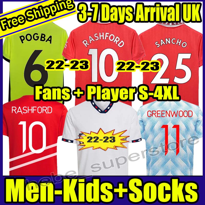 S-4XL SANCHO 21 22 23 soccer jerseys RASHFORD MAN SHAW FRED 2021 2022 2023 football shirt fans player version UTD POGBA MARTIAL B. FERNANDES men kids kit, 22-23 kids
S-4XL SANCHO 21 22 23 soccer jerseys RASHFORD MAN SHAW FRED 2021 2022 2023 football shirt fans player version UTD POGBA MARTIAL B. FERNANDES men kids kit, 22-23 kids