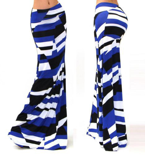 S-3xl Spring Elastic High-waist Long Pencil Skirt For Women Printed Maxi Faldas Largas Mujer Para Fiesta 220322