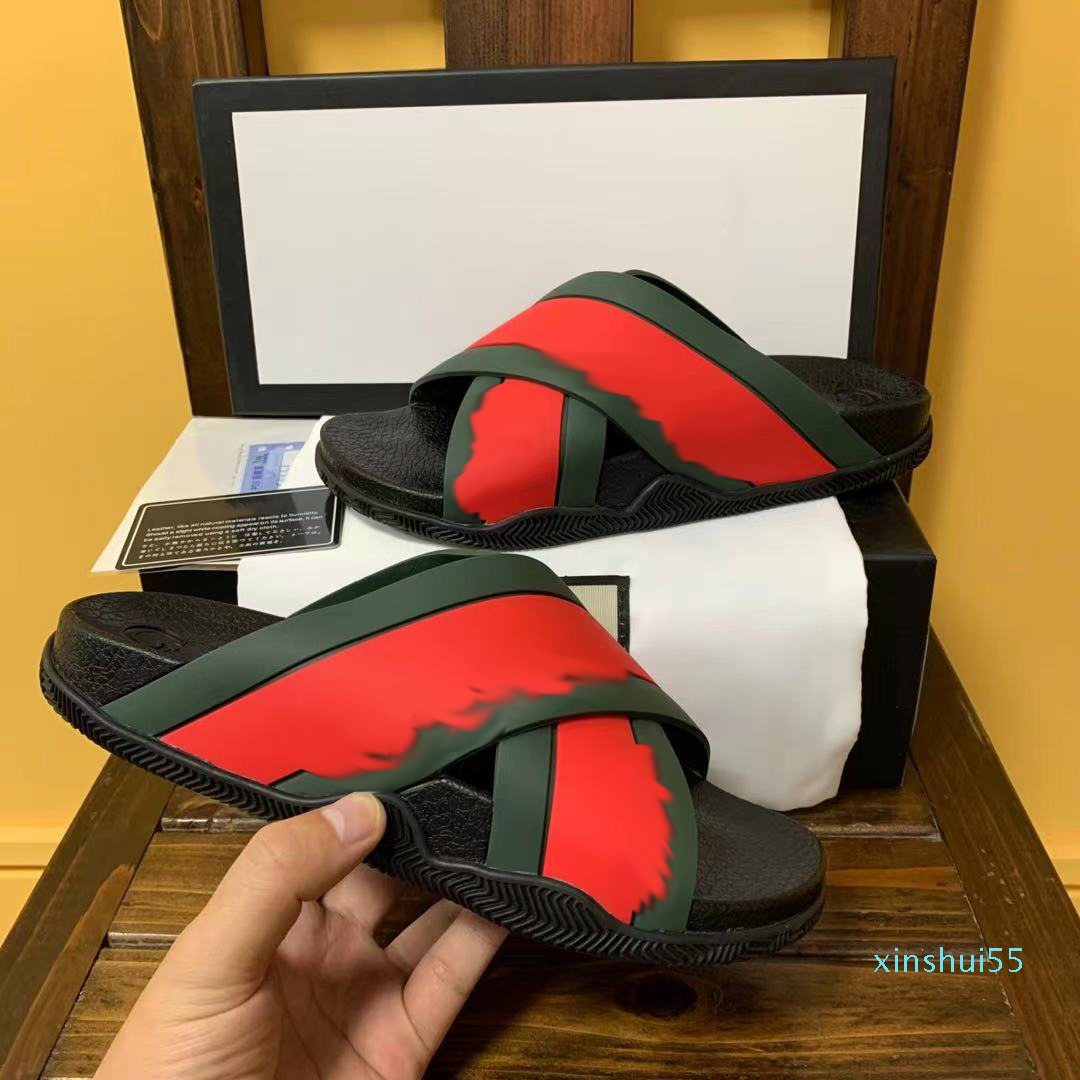 Luminous Mens Women Slippers Designer Rubber Slides Sandal Flat letter Fashion Shoes Beach Flip Flops 2022