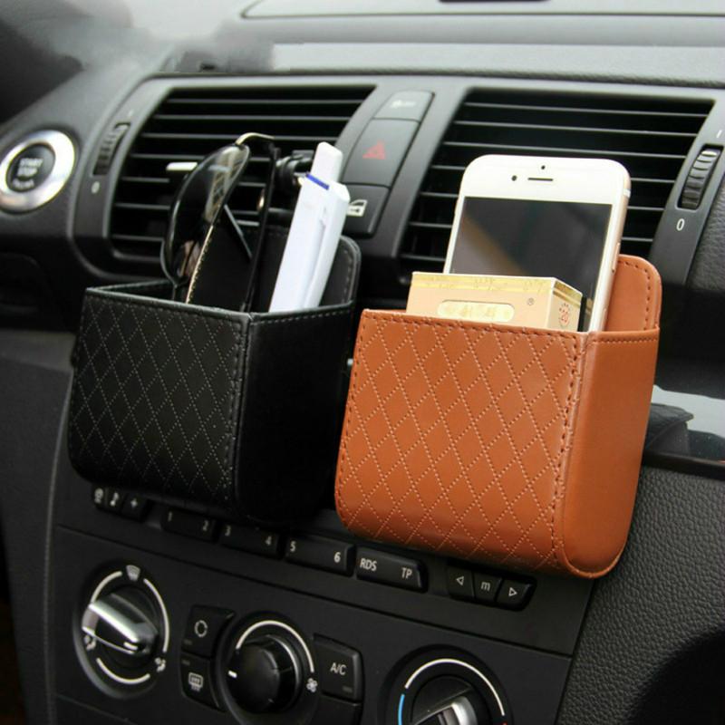 Car Organizer Box Bag Air Vent Hanging Case Pocket Faux Leather Mobile Phone Glasses Holder In Auto Interior Accessories
Car Organizer Box Bag Air Vent Hanging Case Pocket Faux Leather Mobile Phone Glasses Holder In Auto Interior Accessories