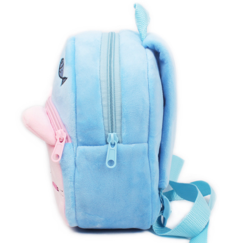 Fashion Children School Bags 3D Cartoon Print Plush Kids Backpack Kindergarten Boys and Girls School Bags Mini Backpack Book Bag 220425