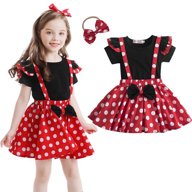 Clothing Sets Polka Dot Girls Clothes For Kids Short Sleeve Baby Set Mini Mouse Cosplay Princess Costume Children Birthday Party SuitClothin, Set 1
Clothing Sets Polka Dot Girls Clothes For Kids Short Sleeve Baby Set Mini Mouse Cosplay Princess Costume Children Birthday Party SuitClothin, Set 1