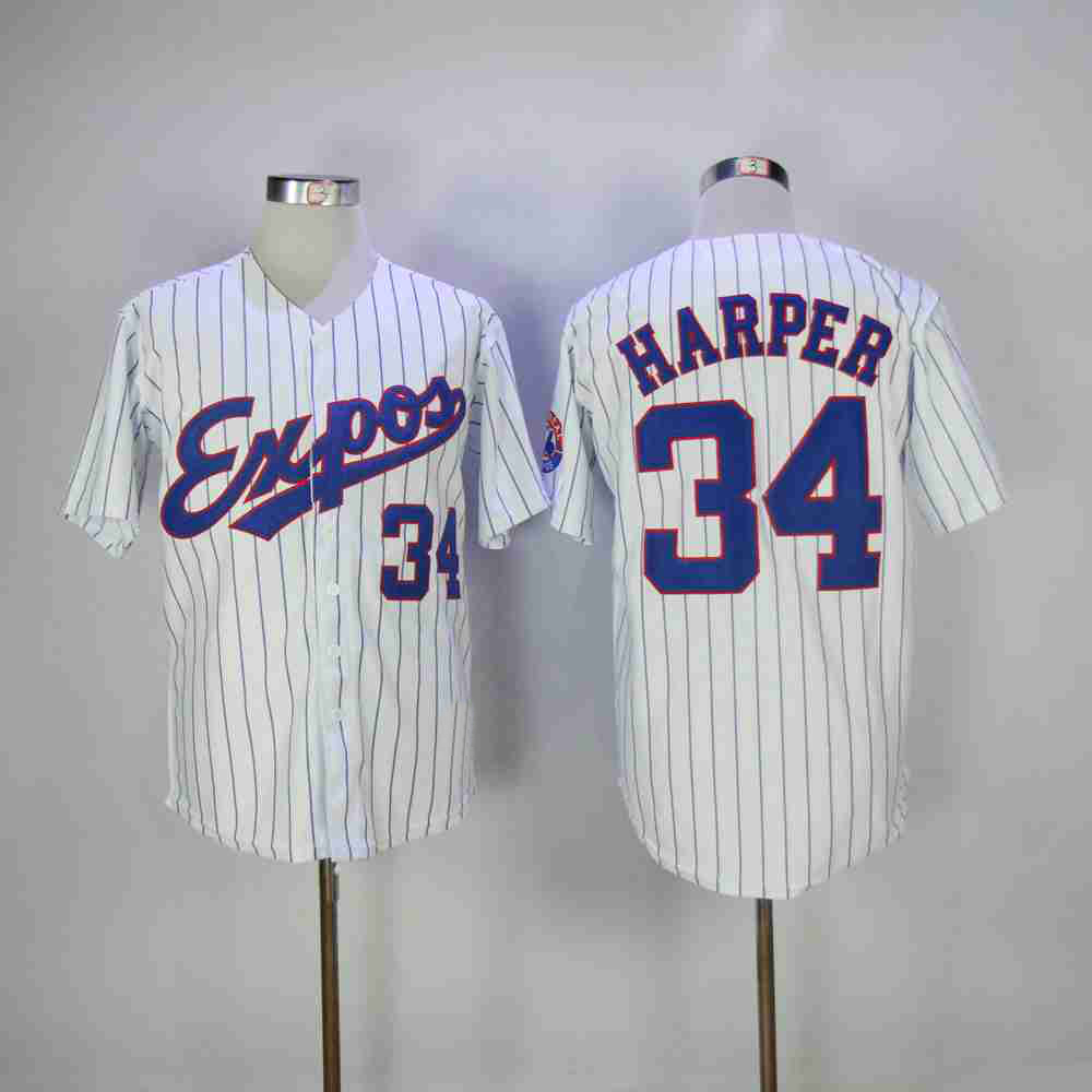 Retro Baseball Jersey Montreal Expos 14 Pete Rose 49 Warren Cromartie 4 Delino Deshields 33 Larry Walker 37 Steve Rodgers 51 Randy Johnson Stitched Bl