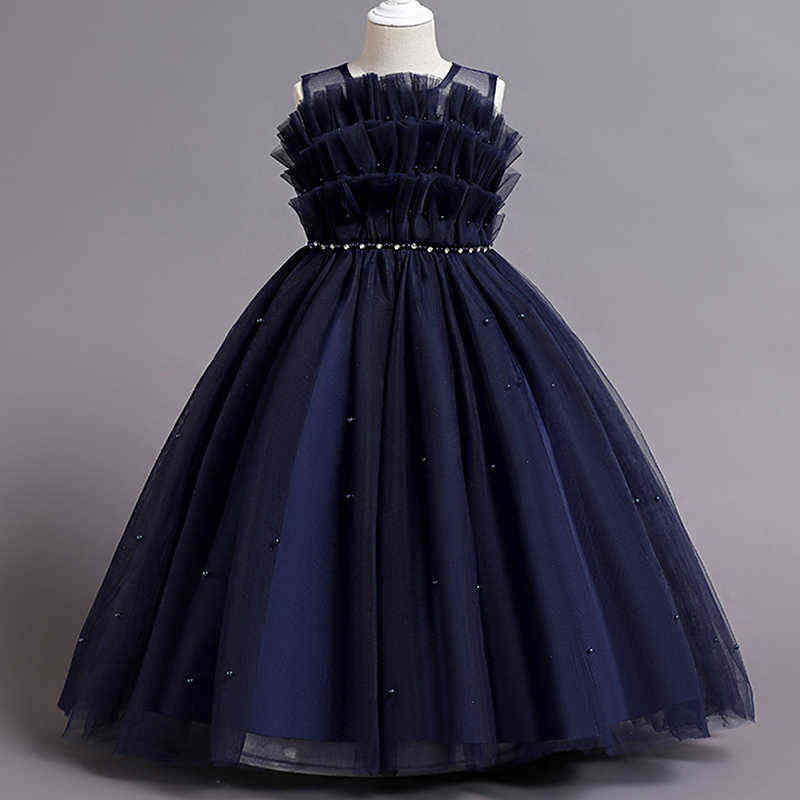 summer Girls Dresses Birthday party Formal Evening Gown Princess Dress Flower Girls teens Children Clothing For Girl Clothes Y220510