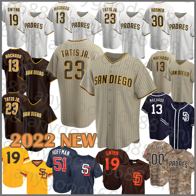 San Diego 2022 New Padres Baseball Jersey 23 Fernando Tatis Jr. 13 Manny Machado 19 Tony Gwynn 5 Wil Myers 11 Yu Darvish 9 Jake Cronenworth, Blue;black
San Diego 2022 New Padres Baseball Jersey 23 Fernando Tatis Jr. 13 Manny Machado 19 Tony Gwynn 5 Wil Myers 11 Yu Darvish 9 Jake Cronenworth, Blue;black