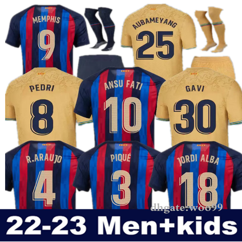Camisetas de football MEMPHIS PEDRI ADAMA AUBA barcelonas soccer jersey FERRAN 22 23 ANSU FATI 2022 2023 F. DE JONG DEST DAVI ALVES kit shirt men kids sets
Camisetas de football MEMPHIS PEDRI ADAMA AUBA barcelonas soccer jersey FERRAN 22 23 ANSU FATI 2022 2023 F. DE JONG DEST DAVI ALVES kit shirt men kids sets