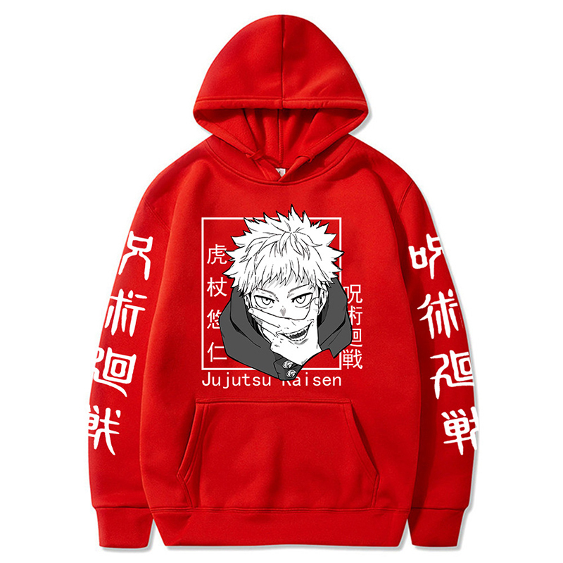Anime Sweatshirts Jujutsu Kaisen Mens Hoodie Harajuku Unisex Fashion Casual Hoody Male Streetwear Yuji Itadori Printed Top 220809