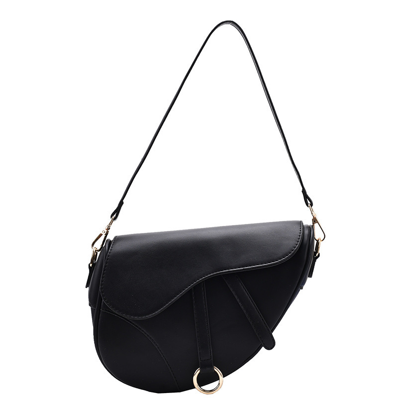 Evening Bags Women's Bag Leisure Saddle Pu Solid Color Diagonal Fashion Easy Matching Lady Handbags, Black
Evening Bags Women's Bag Leisure Saddle Pu Solid Color Diagonal Fashion Easy Matching Lady Handbags, Black