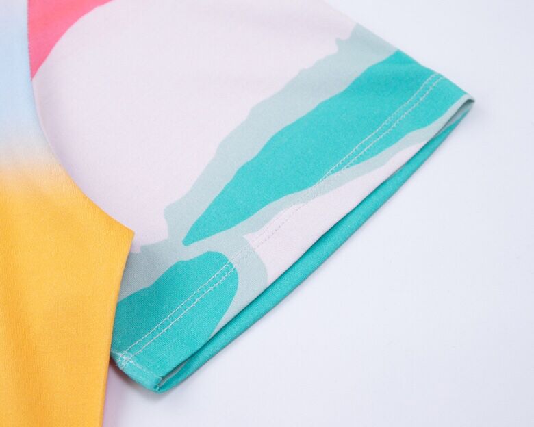 Spring new style vest stitching short-sleeved T-shirt round neck cotton fabric women's and men's high-quality T-shirt black white d4534