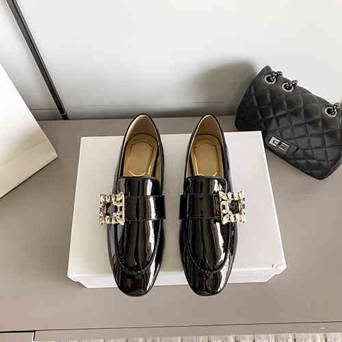 Dress Shoes Designer Luxury Rhinestones Square Buckle Loafers Classic Flat Small Leather Shoes Women Sandals High Heels 220322, Black
Dress Shoes Designer Luxury Rhinestones Square Buckle Loafers Classic Flat Small Leather Shoes Women Sandals High Heels 220322, Black