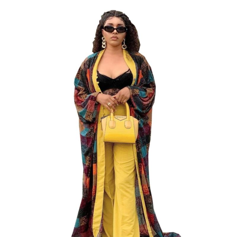 Ethnic Clothing Chic 2 Piece Set European And American Sexy Print African Abaya Design Bra Top Pants Cape Coat Scarf Women Sets DressEthnic
Ethnic Clothing Chic 2 Piece Set European And American Sexy Print African Abaya Design Bra Top Pants Cape Coat Scarf Women Sets DressEthnic