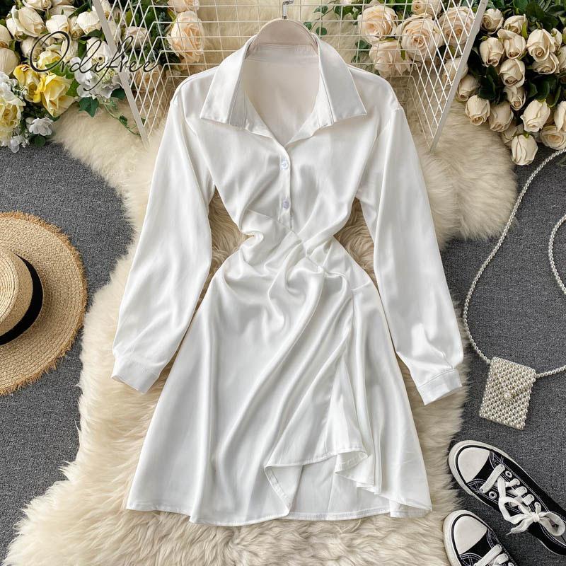Casual Dresses Ordifree 2022 Spring Autumn Women Short Satin Shirt Dress Draped Single Breasted Sexy Tunic Party Mini, Black;gray
Casual Dresses Ordifree 2022 Spring Autumn Women Short Satin Shirt Dress Draped Single Breasted Sexy Tunic Party Mini, Black;gray