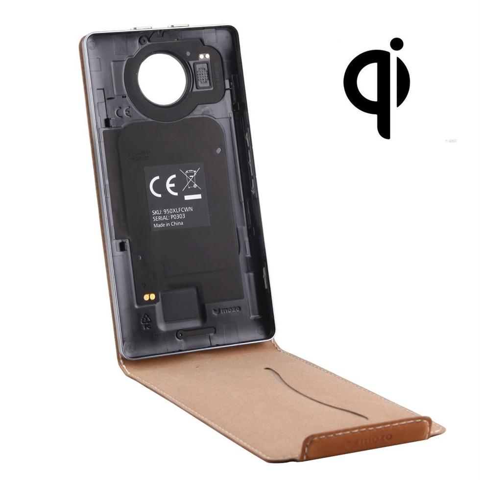 Vertical Flip Genuine Leather Case QI Wireless Standard Charging Back Cover For Microsoft Lumia 950 XL276t
Vertical Flip Genuine Leather Case QI Wireless Standard Charging Back Cover For Microsoft Lumia 950 XL276t
