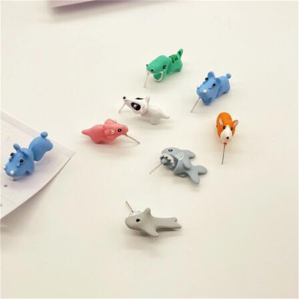 Stud Animal Bite Earring Dinosaur Suitable For Women Cartoon Little Dog Whale Earring Teens Girl Funny Gift Teenager Accessories GC1035