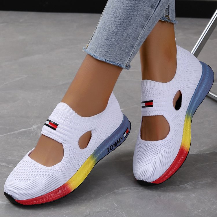 2022 Women's Sneakers Platform Casual Breathable Sandals Sport Design Vulcanized Shoes Fashion Tennis Female Footwear Zapatillas Mujer Size 35-45, White
2022 Women's Sneakers Platform Casual Breathable Sandals Sport Design Vulcanized Shoes Fashion Tennis Female Footwear Zapatillas Mujer Size 35-45, White