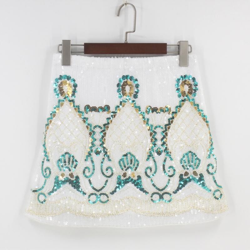 Vintage 1970s Geometric Embellished Sequin Beaded Mini Skirt Black White Going Out Elastic Waist Bodycon Baroque Pencil Skirts
Vintage 1970s Geometric Embellished Sequin Beaded Mini Skirt Black White Going Out Elastic Waist Bodycon Baroque Pencil Skirts