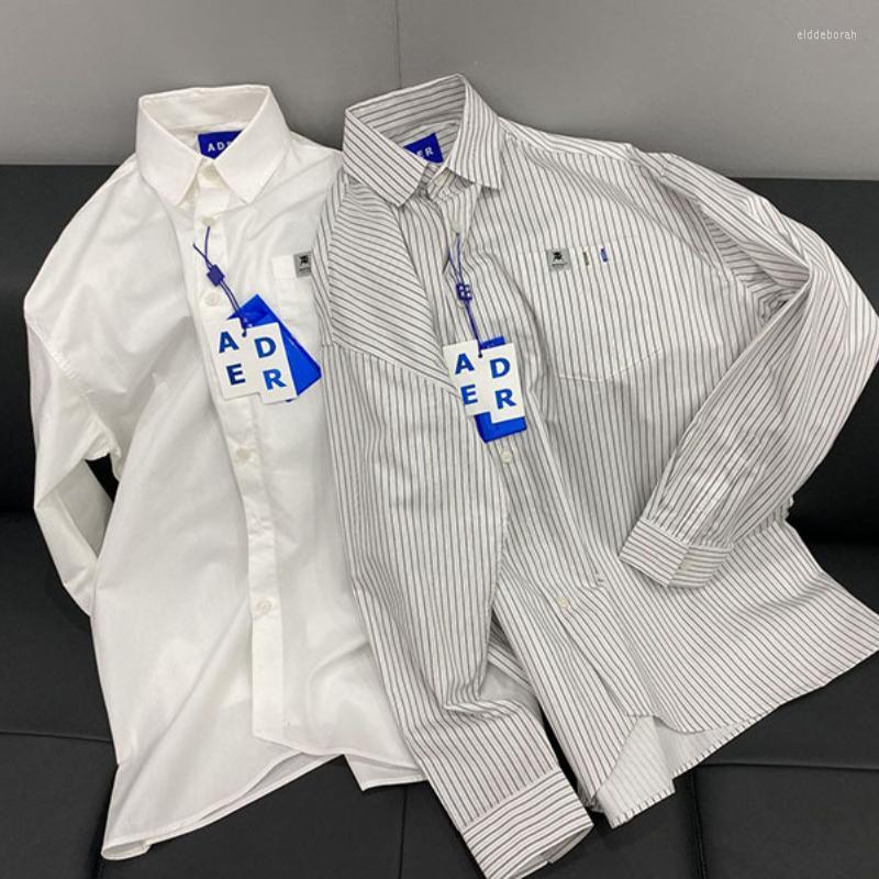 Men's Casual Shirts Ader Error Cotton Vertical Striped Shirt Embroidered Label Men's Women's Long Sleeve Couple Loose ShirtMen's Eld, 02
Men's Casual Shirts Ader Error Cotton Vertical Striped Shirt Embroidered Label Men's Women's Long Sleeve Couple Loose ShirtMen's Eld, 02