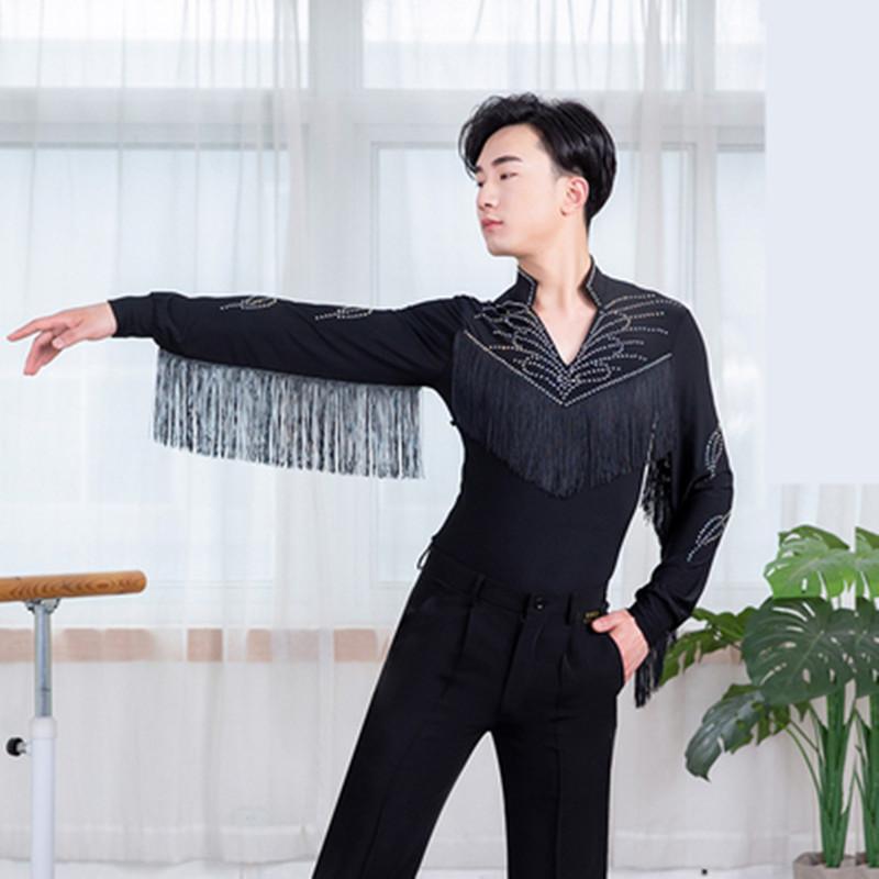Stage Wear Men Black Dance Shirt Competition Performance Ballroom Modern Salsa Tango Samba Latin Top Shirts Boys DancewearStage
Stage Wear Men Black Dance Shirt Competition Performance Ballroom Modern Salsa Tango Samba Latin Top Shirts Boys DancewearStage
