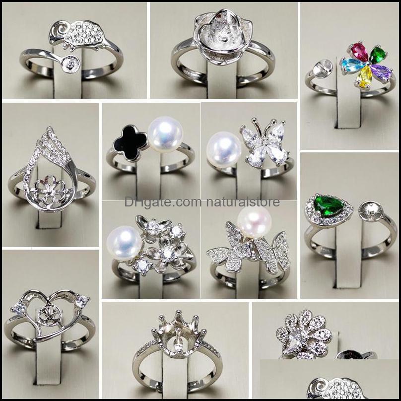 Diy Pearl Ring Settings Zircon Solid 925 Sier Rings 16 Styles For Women Mounting Blank Adjustable Jewelry Gift Drop Delivery 2021 Y1Dlk
Diy Pearl Ring Settings Zircon Solid 925 Sier Rings 16 Styles For Women Mounting Blank Adjustable Jewelry Gift Drop Delivery 2021 Y1Dlk