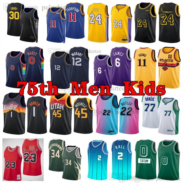 Jayson Tatum LaMelo Ball Basketball jerseys Ja Morant Trey Young MJ Mamba Durant Curry Booker James Butler Antetokounmpo Embiid jersey 2022 75th Men Kid, As photo
Jayson Tatum LaMelo Ball Basketball jerseys Ja Morant Trey Young MJ Mamba Durant Curry Booker James Butler Antetokounmpo Embiid jersey 2022 75th Men Kid, As photo