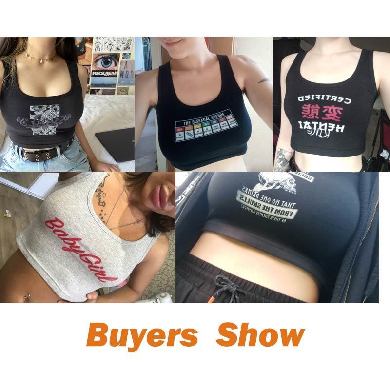 Crop Top Female Slut Ever Cool Quotes Gifts Humor Vintage Custom Tops Women 220325