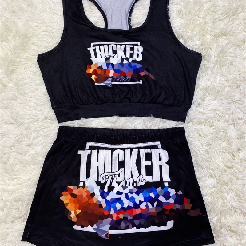 Designer Clothing Women Tracksuits 2 Pieces Yoga Pants Set Designer Crop Tank Top Shorts Outfits Letters Printed Sportswear