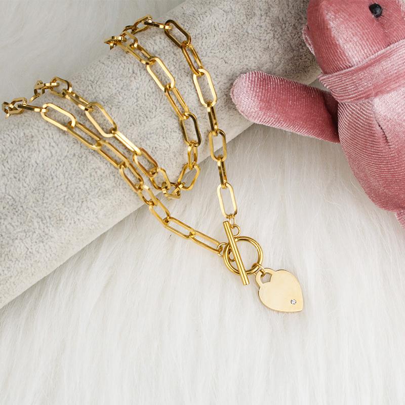 Pendant Necklaces Fashion Double Love Round Diamond Stainless Steel Necklace Jewelry Trend For Girlfriend FriendPendant
Pendant Necklaces Fashion Double Love Round Diamond Stainless Steel Necklace Jewelry Trend For Girlfriend FriendPendant