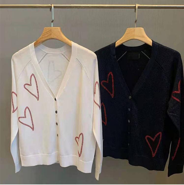 Women' Knits & Tees Women' Single Breasted Sweaters Heart Rhinestones Ladies Long Sleeve V-neck Thin Cardigan KnitwearWomen, White
Women' Knits & Tees Women' Single Breasted Sweaters Heart Rhinestones Ladies Long Sleeve V-neck Thin Cardigan KnitwearWomen, White