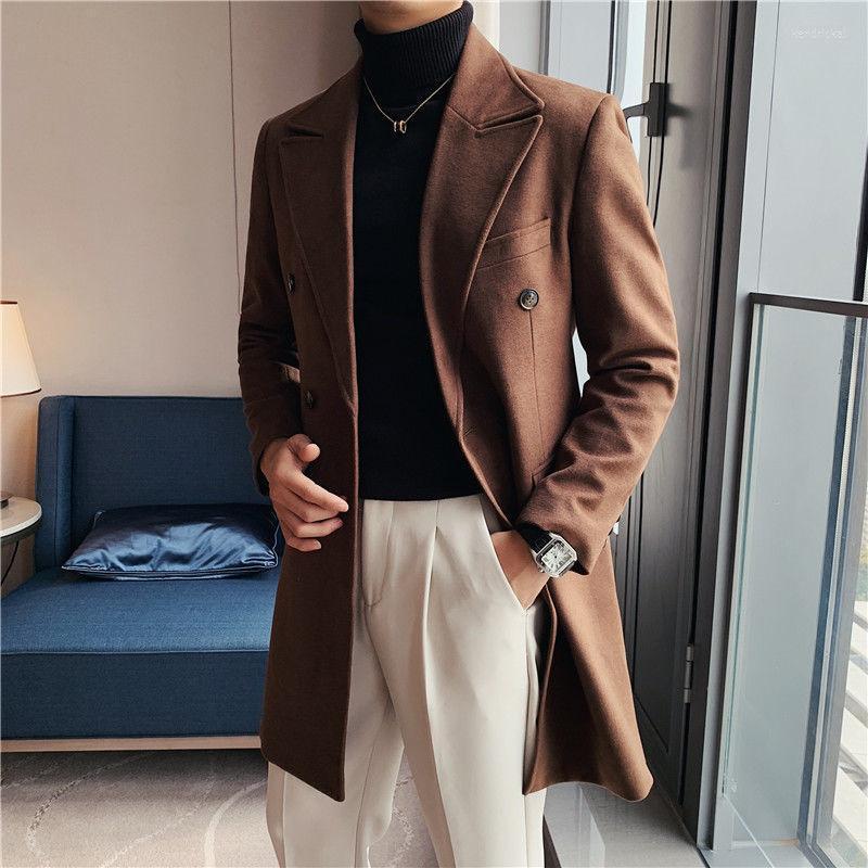 Men's Trench Coats British Thickened Coat Long Jacket Men Double Breasted Business Trend Wool Blends Chaqueta Larga Hombre Invierno Kend22, Dark grey
Men's Trench Coats British Thickened Coat Long Jacket Men Double Breasted Business Trend Wool Blends Chaqueta Larga Hombre Invierno Kend22, Dark grey
