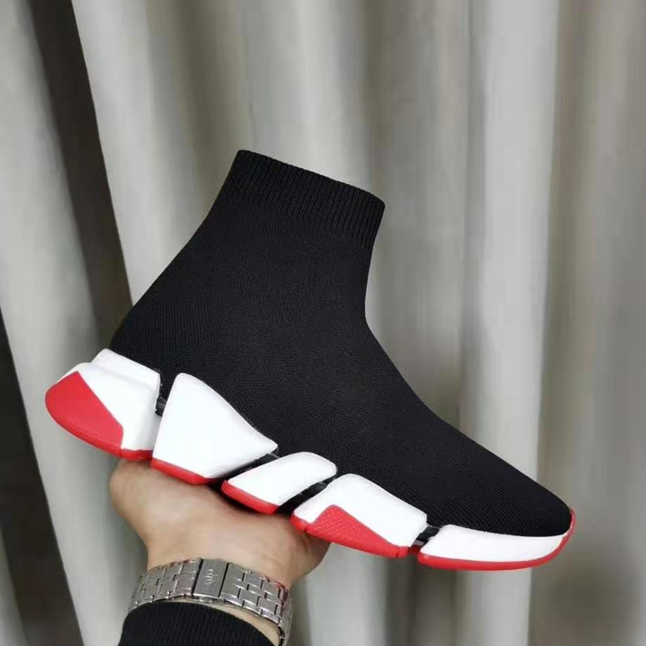 New high quality couple casual luxury designer socks boots men's sports fashion sneakers spring and autumn couple neutral shoes 35--45size, Whiteshoe box
New high quality couple casual luxury designer socks boots men's sports fashion sneakers spring and autumn couple neutral shoes 35--45size, Whiteshoe box