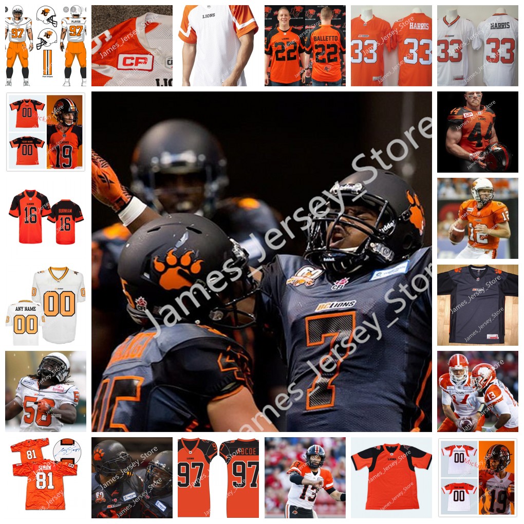 Custom CFL BC Lions Jersey 6 T. J. Lee 4 Garry Peters 23 Louchiez Purifoy Emmanuel Rugamba 25 O'Shane Samuels 14 Marcus Sayles 40 Tanner Doll 41 Stefan Flintoft 10 Sean Whyte
Custom CFL BC Lions Jersey 6 T. J. Lee 4 Garry Peters 23 Louchiez Purifoy Emmanuel Rugamba 25 O'Shane Samuels 14 Marcus Sayles 40 Tanner Doll 41 Stefan Flintoft 10 Sean Whyte