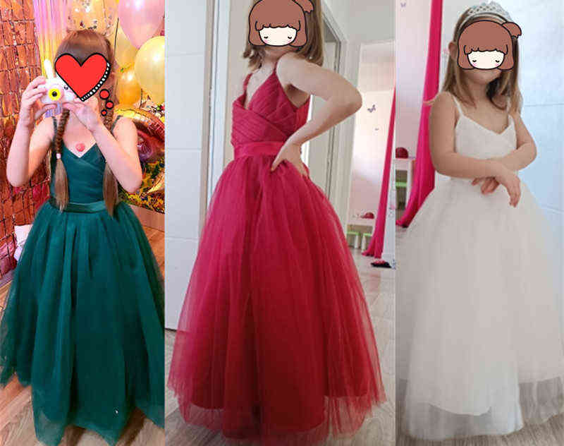 Elegant Girls Princess Dress Teen Girl Ceremony Long Robe Clothing Kids Evening Party Vestidos Flower Girls Dresses For Weddings Y220510