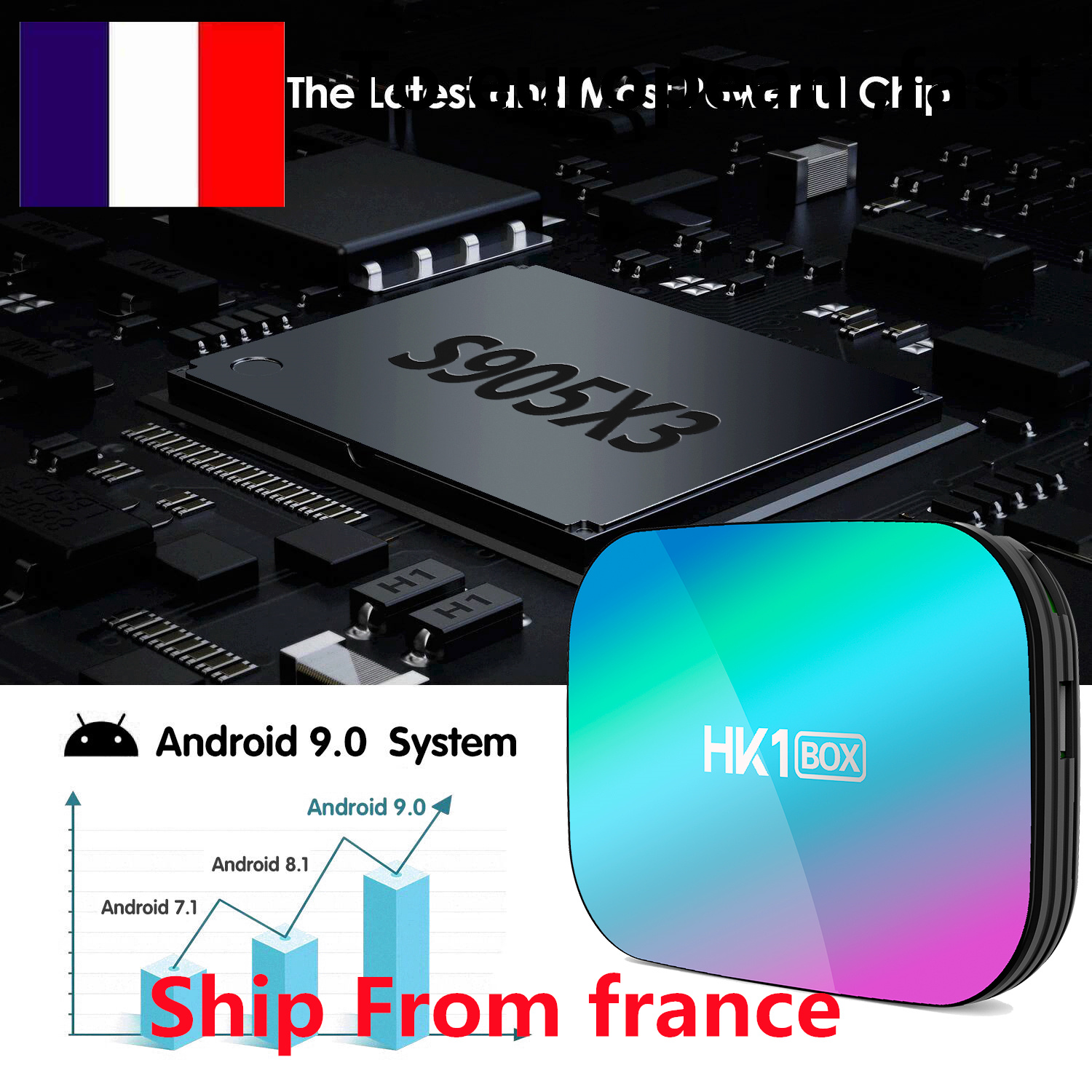 france in stock HK1 Amlogic S905X3 Tv Box Android 9.0 Smart 100m 8K 32g Rom Quad Core 4G Ram 1000M LAN 8K
france in stock HK1 Amlogic S905X3 Tv Box Android 9.0 Smart 100m 8K 32g Rom Quad Core 4G Ram 1000M LAN 8K