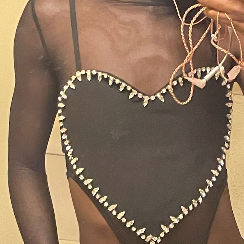 Summer Sexy Patchwork Diamond Vest For Women V Neck Sleeveless Black Tank Tops Female Fashion Clothing 220325