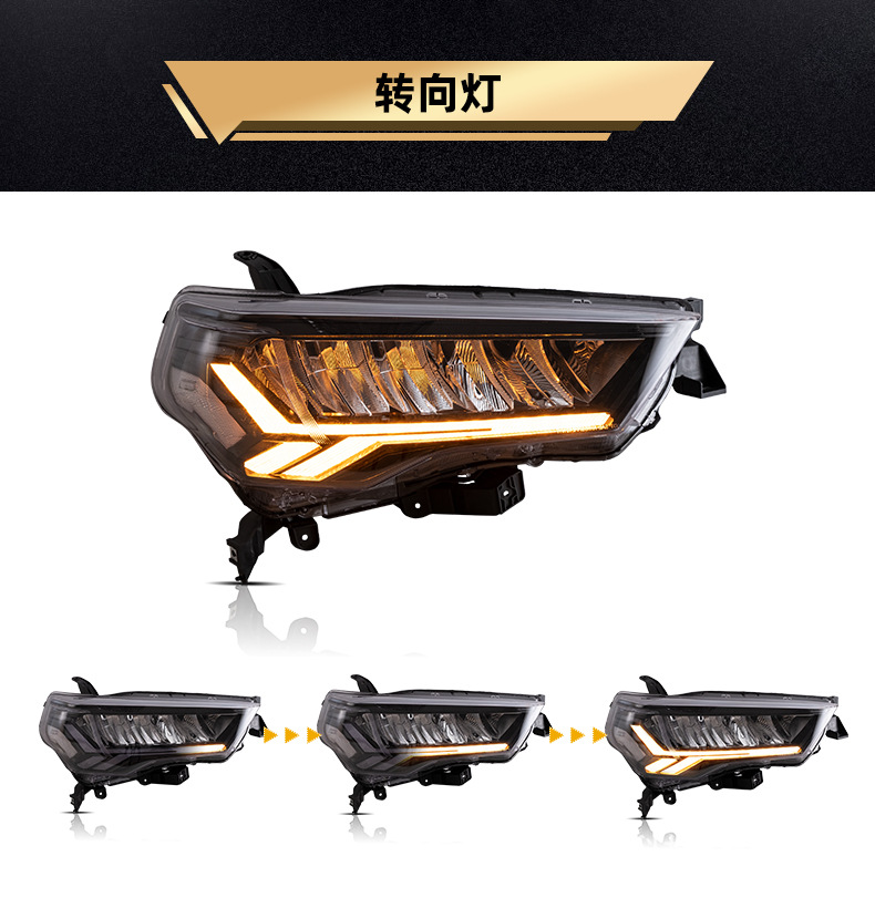 full LED head lights for toyota 4Runner 2014-2021 high beam turn signal DRL sidemarker headlight led front lamp